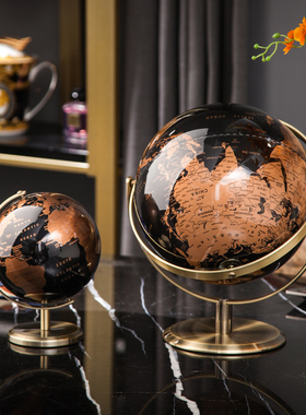 高档办公室桌面酒柜轻奢风地球仪