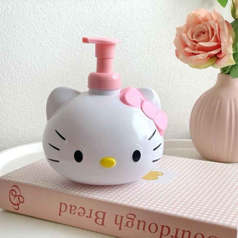 KT猫头起泡瓶手动洗面奶洗手液洗发水泡沫瓶大容量打泡器分装瓶,淘宝优惠券,粉丝福利购,淘宝优惠卷