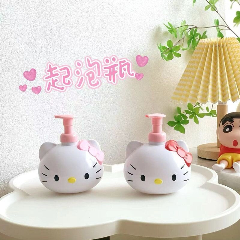 KT猫头起泡瓶手动洗面奶洗手液洗发水泡沫瓶大容量打泡器分装瓶,淘宝优惠券,粉丝福利购,淘宝优惠卷