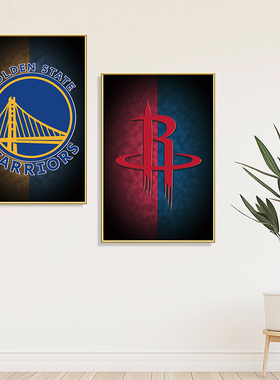 NBA湖人标志队徽装饰画