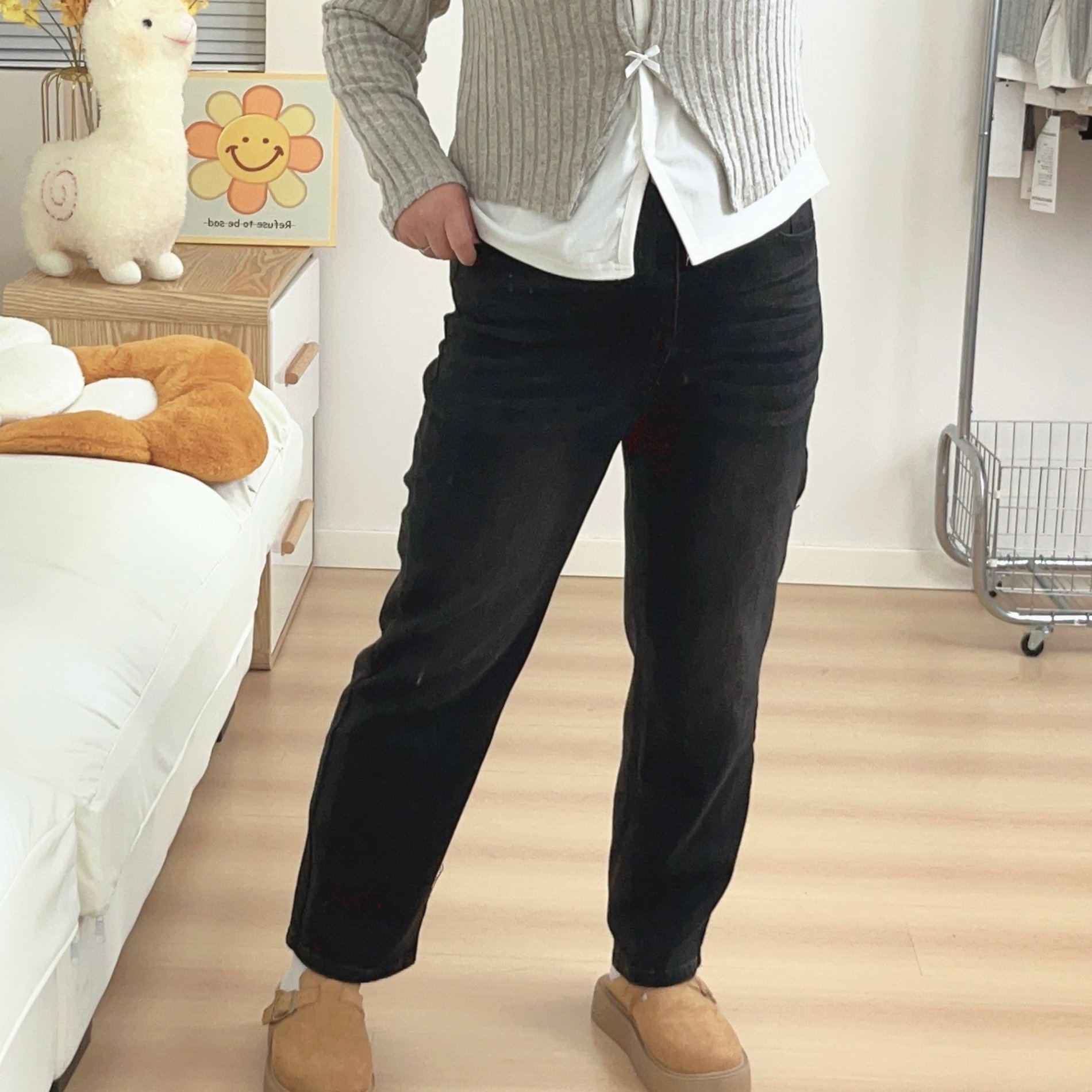 特大码复古烟管裤牛仔裤200斤女胖mm春秋装显瘦直筒法棍裤小个子,淘宝优惠券,粉丝福利购,淘宝优惠卷