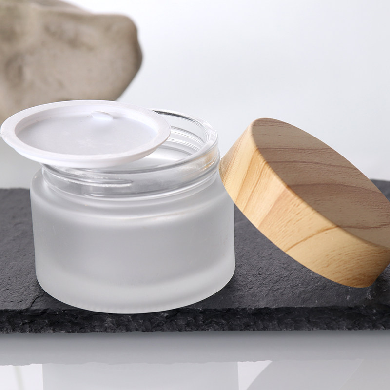 面霜分装瓶玻璃便携高档空瓶木纹磨砂小样化妆品粉底液眼霜膏霜盒,淘宝优惠券,粉丝福利购,淘宝优惠卷