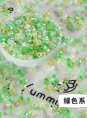 超优米珠2.5mm幻彩透芯古董珠玻璃米珠散珠DIY汉风古风流苏配件