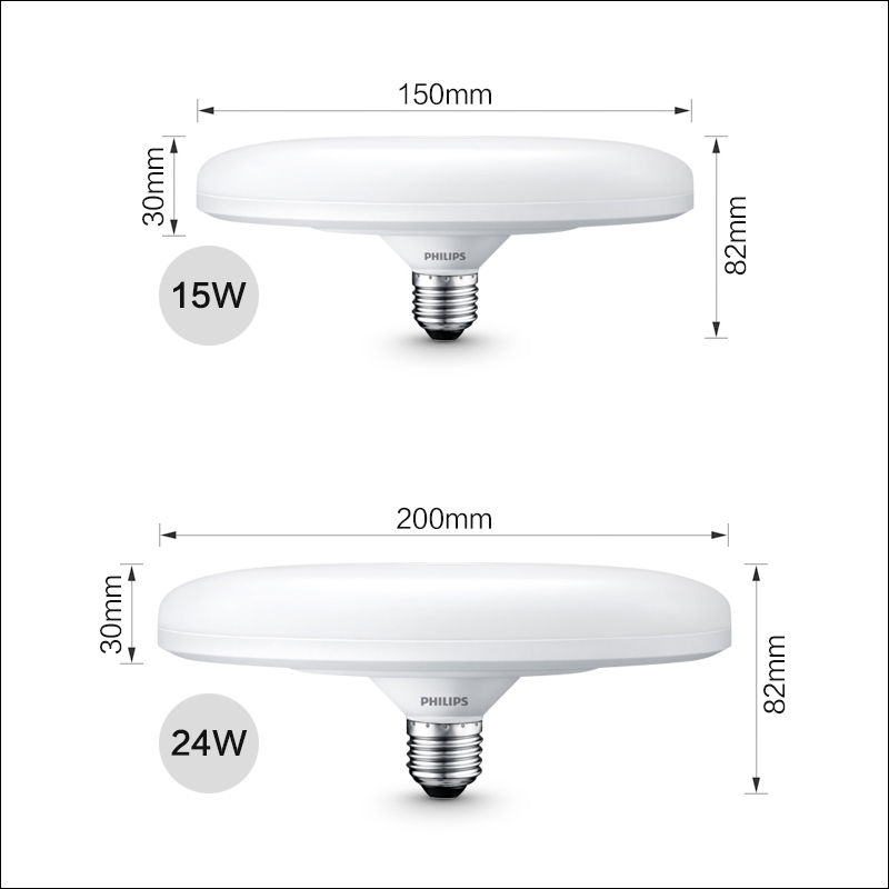 飞利浦led灯泡大功率超亮飞碟灯家用e27螺口工厂房车间照明灯光源 - 图2