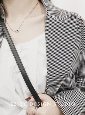 gd纯银韩国微笑脸权志龙项链