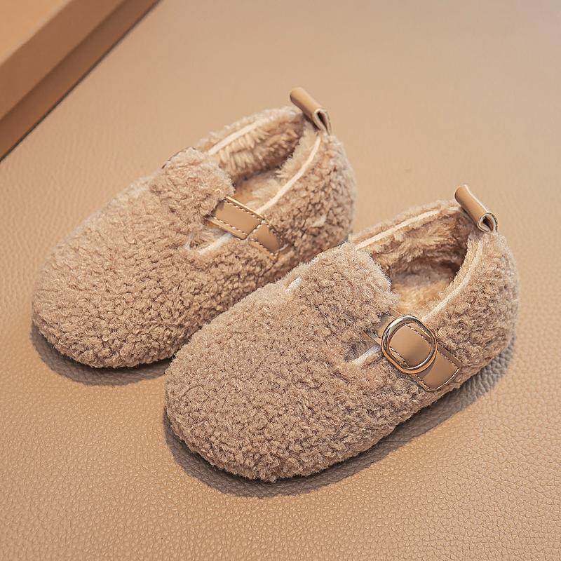 女童毛毛鞋2026新款秋冬加绒外穿小女孩棉鞋子女宝博肯豆豆公主鞋,淘宝优惠券,粉丝福利购,淘宝优惠卷