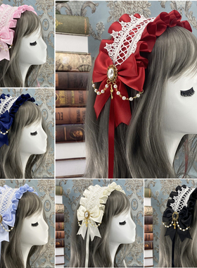 lolita发饰花嫁爱神kc百搭洛丽塔