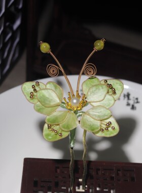 非遗丝绒花古风蚕丝新品