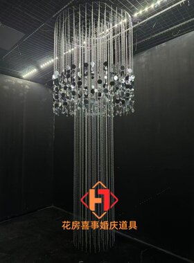 宴会厅银色挂件酒店吊顶圆