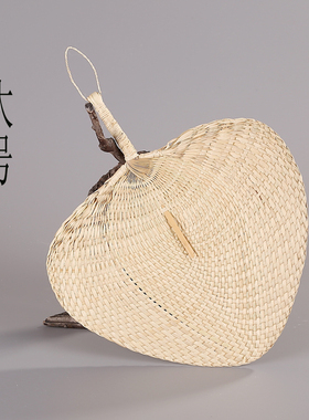 白色手工团扇儿童扇茶炉扇扇子