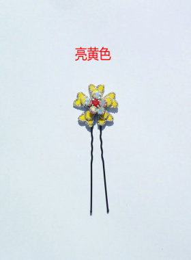 饰品黄梅戏越剧花旦仿点翠发簪
