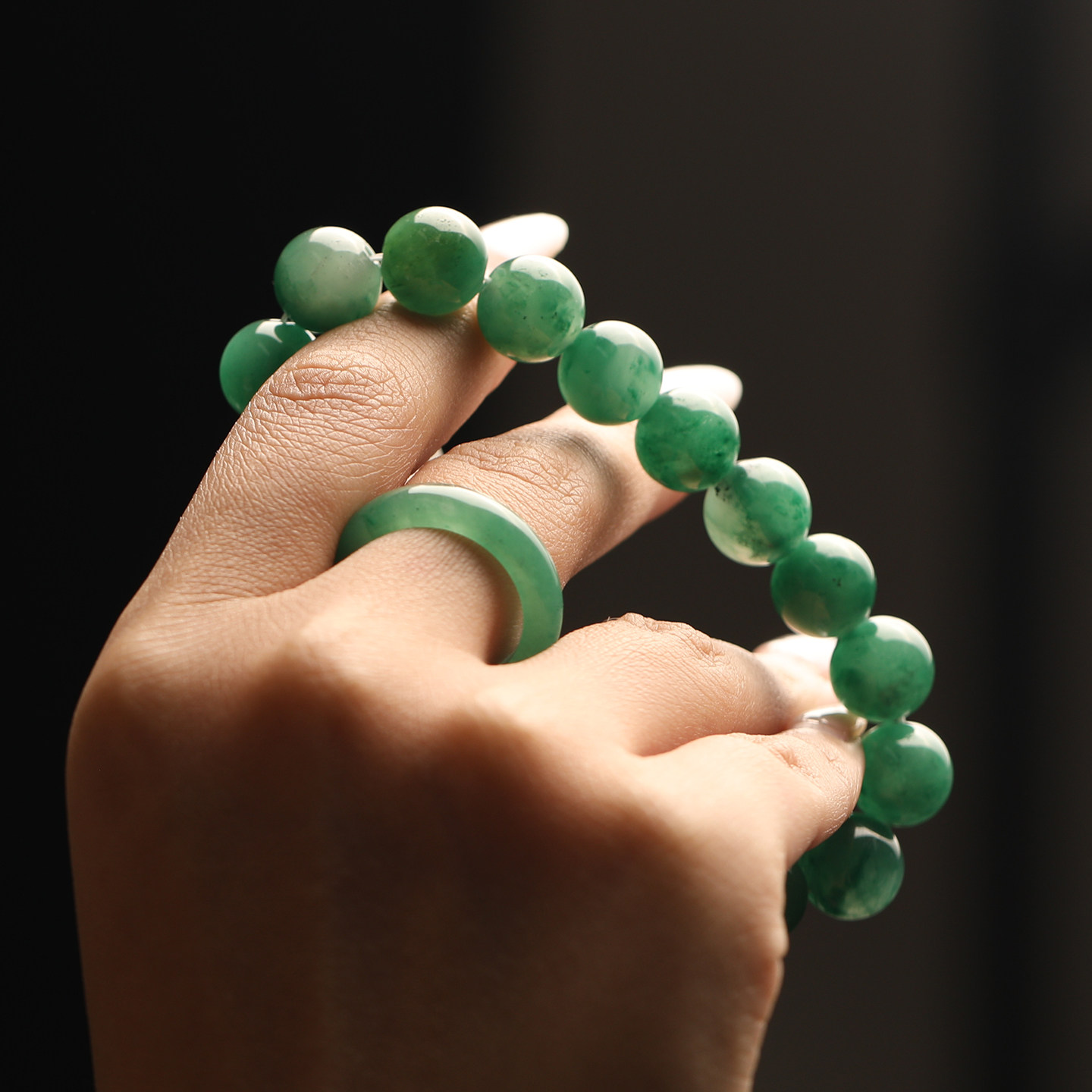 陈万福珠宝天然非洲翠A货枣珠串果绿冰飘花糯种满色DIY款圆珠手串,淘宝优惠券,粉丝福利购,淘宝优惠卷