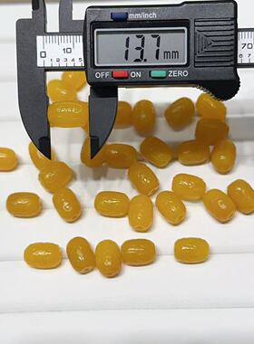 黄玛瑙南瓜珠回纹桶珠隔珠路路通直通手工DIY手链文玩串珠编织