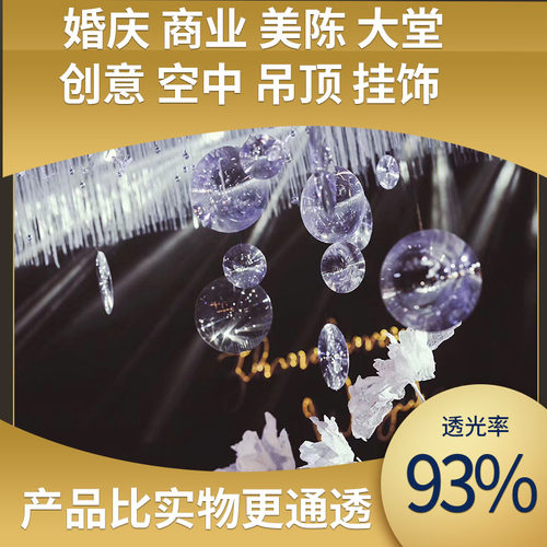 装饰用高级幻境螺纹透光镜菲涅尔透镜吊装透镜挂件透镜 - 图3