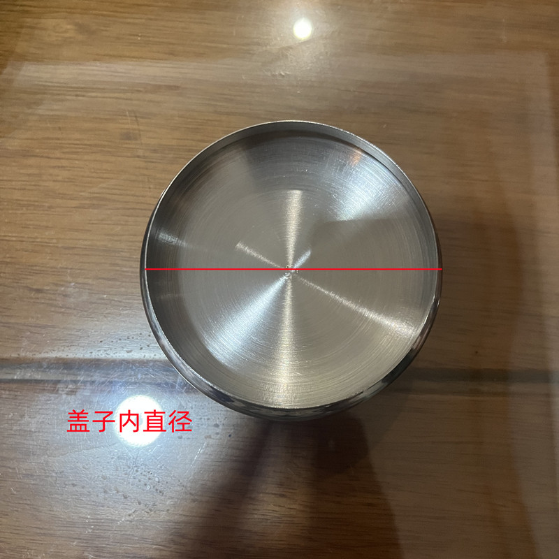 304不锈钢杯盖子马克杯盖保温杯盖通用水杯盖防尘圆形茶杯盖碗盖 - 图1