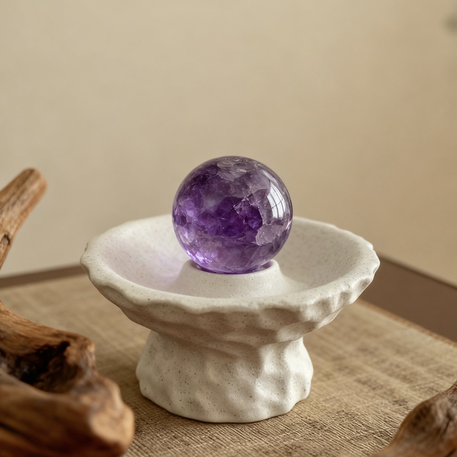 创意现代水晶球托盘陶瓷高脚高颜值床头柜装饰品摆件女生房间卧室,淘宝优惠券,粉丝福利购,淘宝优惠卷