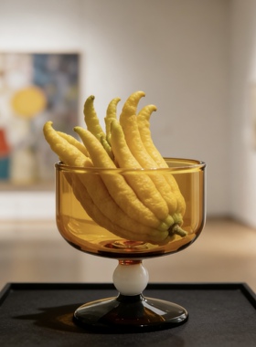 博古架佛手柑的托盘干果果盘餐桌面玄关鞋柜高颜值装饰品摆件摆设