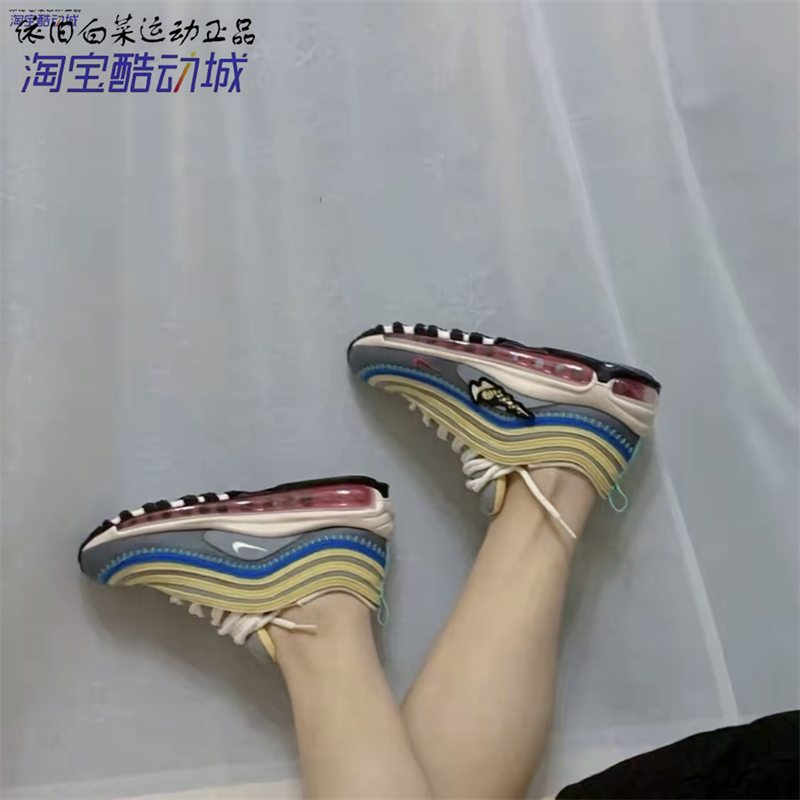 Nike AIR MAX 97（GS）女子大童子弹头运动休闲跑步鞋 DN4381-001 - 图0