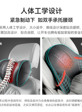 酷轻松石墨烯发热按摩腰靠颈枕