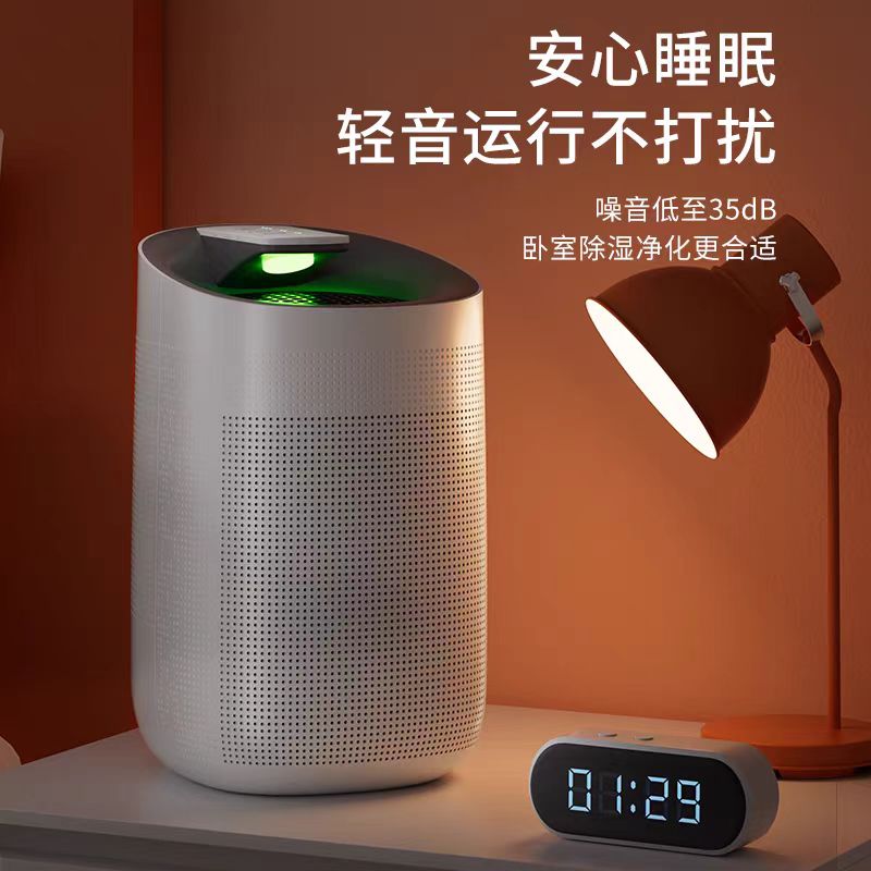 海说除湿机空气净化一体机 家用室内抽湿器卧室静音吸潮吸湿干燥 - 图2
