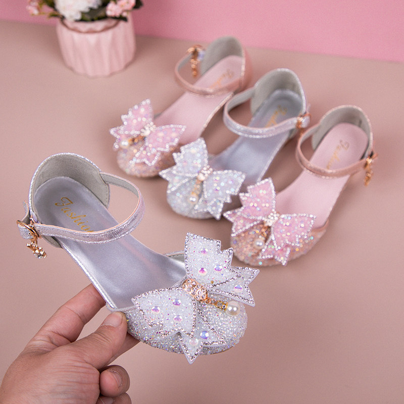 女童凉鞋时尚公主鞋夏季2026新款水钻儿童高跟鞋小女孩舞蹈演出鞋,淘宝优惠券,粉丝福利购,淘宝优惠卷