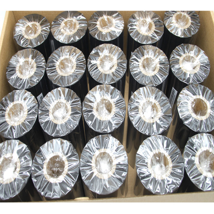 Manufacturer wholesale office thermal transfer supplies black ribbon barcode printing wax-based mixed-base resin water-washed ribbon
