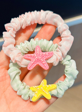 可爱海星小肠发圈女发饰