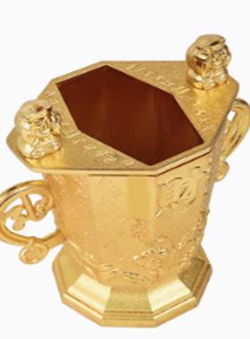 李居明2025蛇年吉祥物九运[顶顶大财杯]摆件大财神客厅摆设