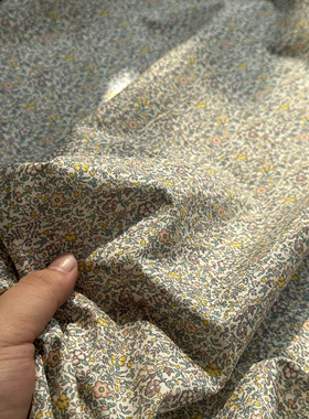 意大利风格碎花 纯棉 高支棉 布料面料