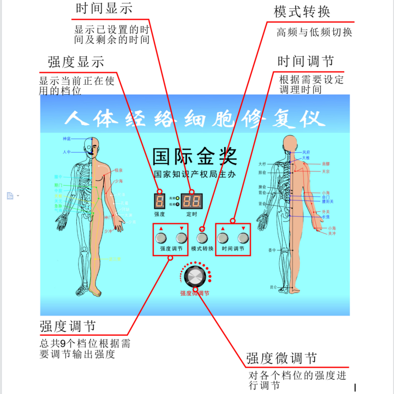 酸碱平衡DDS经络按摩器华林生物电养生疏通电疗仪细胞修复仪六代 - 图2