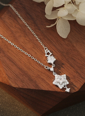 星光灿烂满天星项链女款2026新款锁骨链织女星吊坠送女友情人礼物