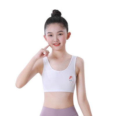 女童内衣发育期小学生一阶段初中生棉6-8-12岁少女孩儿童小背心