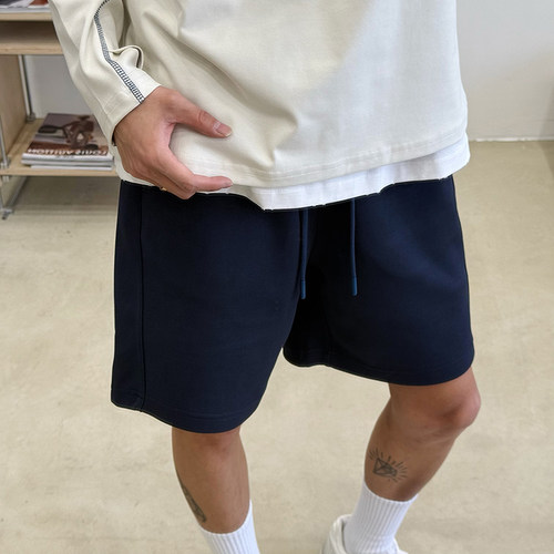 BurnBro美式休闲短裤男女夏季高街宽松运动健身五分裤情侣款380G - 图2