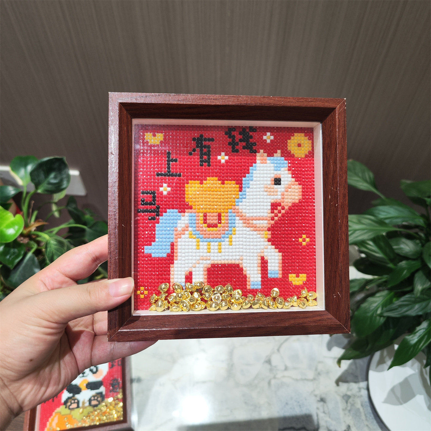 熊猫柿柿如意带框钻石画2025新款钻石十字绣钻石绣平安喜乐暴富,淘宝优惠券,粉丝福利购,淘宝优惠卷