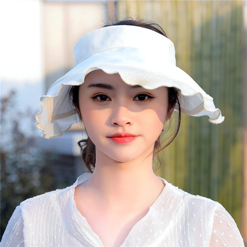 防晒帽子女夏遮阳帽轻便可折叠防紫外线防晒出游空顶棉麻太阳帽子 防晒帽子女夏遮阳帽轻便可折叠防紫外线防晒出游空顶棉麻太阳帽子