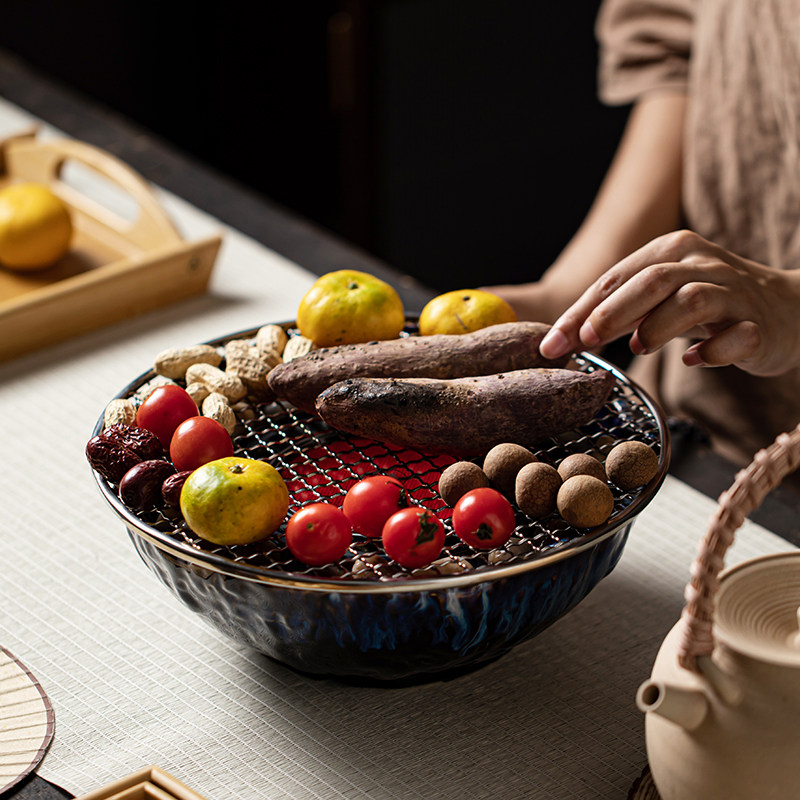围炉煮茶家用室内烧烤蒸茶器煮茶壶烤火炉套装花果茶玻璃烤奶茶罐,淘宝优惠券,粉丝福利购,淘宝优惠卷