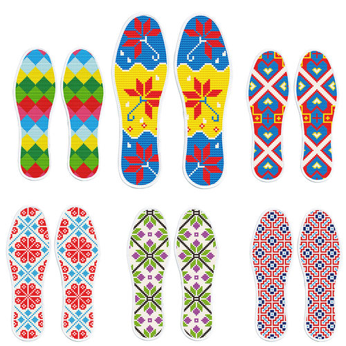 2026年十字绣鞋垫新款加厚不褪色男女带针线半成品棉手工刺绣专业-图3