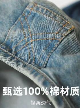 水洗做旧牛仔贝雷帽女春秋百搭大头围显脸小韩国帽子薄款画家帽