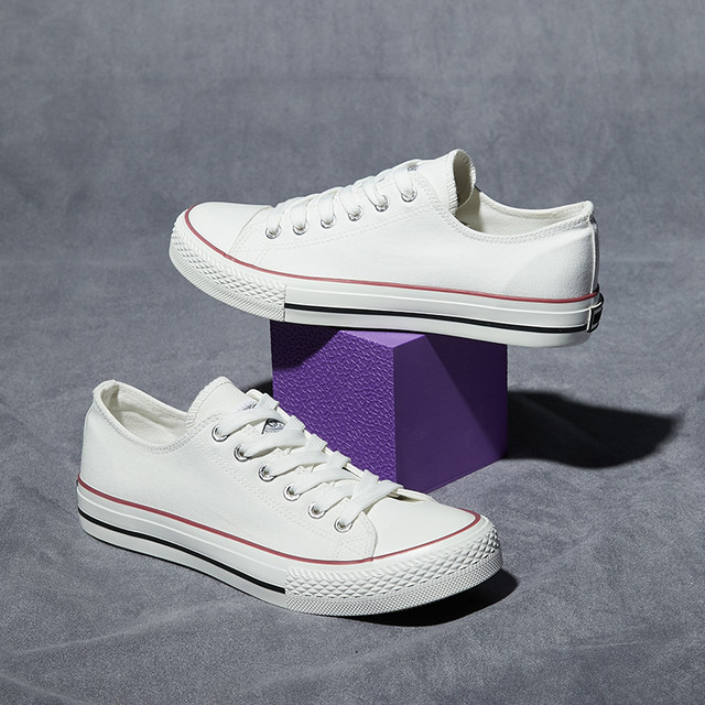 ເກີບຜ້າໃບ Pull-back, sneakers ຕ່ໍາ breathable, ແບບດຽວກັນສໍາລັບຜູ້ຊາຍແລະແມ່ຍິງ