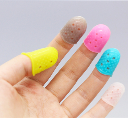 吉他左右手防护指套硅胶防滑手指套玉雕琥珀蜜