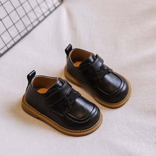 宝宝鞋子春秋款婴儿软底学步鞋女童英伦风小皮鞋男童休闲皮鞋小童 - 图2