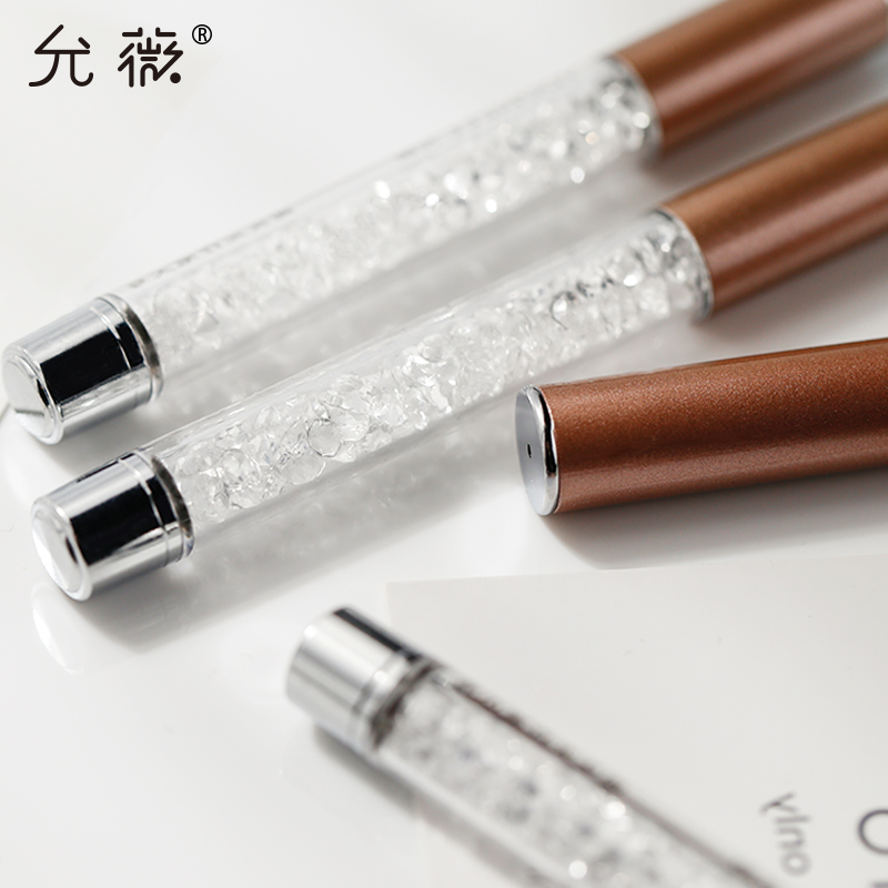 允薇旗舰店允薇美甲笔刷拉线笔光疗点钻笔工具雕花扇形彩绘笔水晶渐变笔一支2