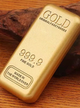 合金实心仿真金条金砖金块摆件招财店铺开业礼品家居客厅摆件批发
