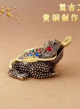 金蟾摆件招米客厅书房