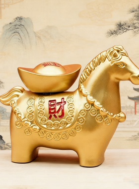 新款马上发出麻将转转桌面摆件发财麻将发大财工艺品开业礼品摆件