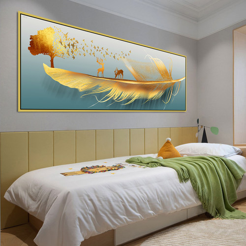 床头墙贴房间装饰画客厅沙背景墙壁纸简约现代挂画免打孔防水贴画 - 图2