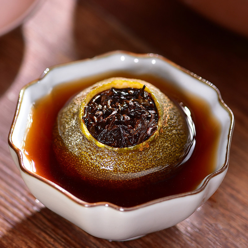 天福茗茶 同柑共福新会小青柑普洱茶叶礼盒2罐一盒500g年货送礼,淘宝优惠券,粉丝福利购,淘宝优惠卷