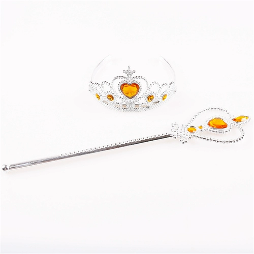 Детская тиара, наряд маленькой принцессы, волшебная палочка, парик, аксессуар для волос, ювелирное украшение