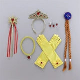 Детская тиара, наряд маленькой принцессы, волшебная палочка, парик, аксессуар для волос, ювелирное украшение