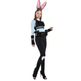 Хэллоуинская девочка Crazy Animal City Cosplay Clothing Аниме кролика Антропоморфная одежда Джуди